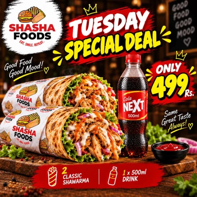 Tuesday Special Deal